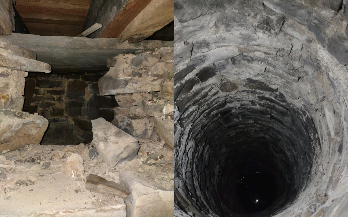 The crawl space under the Pennsylvania house.