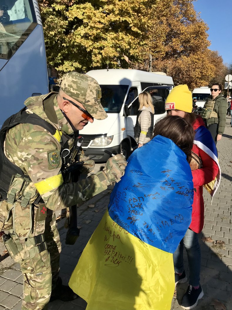 Ukraine Flag Signing
