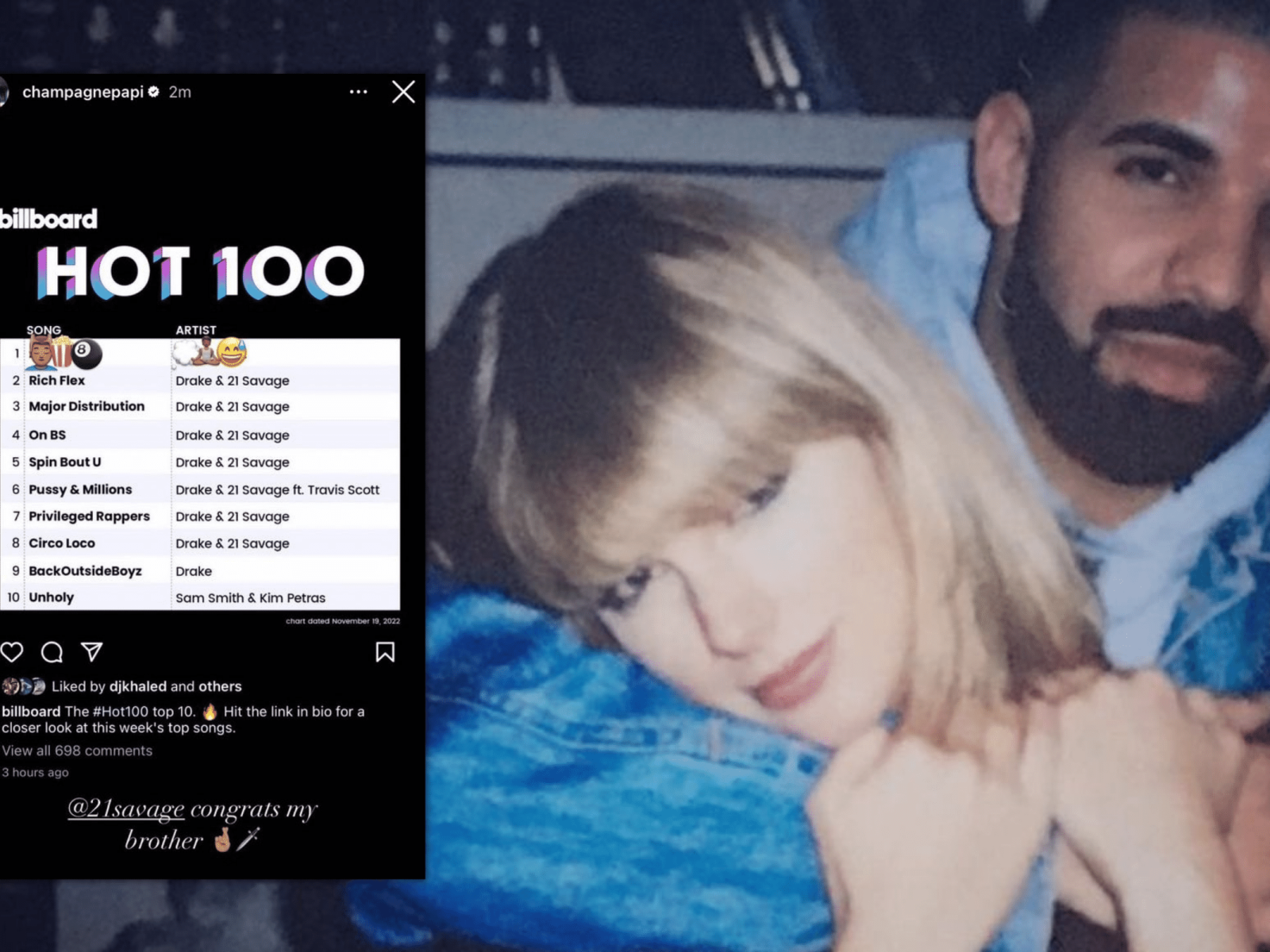 Drake's 'Petty' Move Against Taylor Swift Has Fans Saying He 'Hates' Women