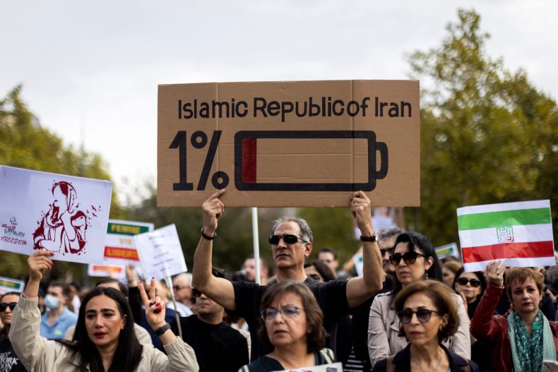 Iran protests in France