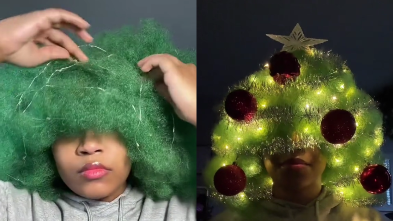Green tree wig outlet