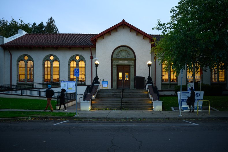 Voters cast their ballots in Oregon