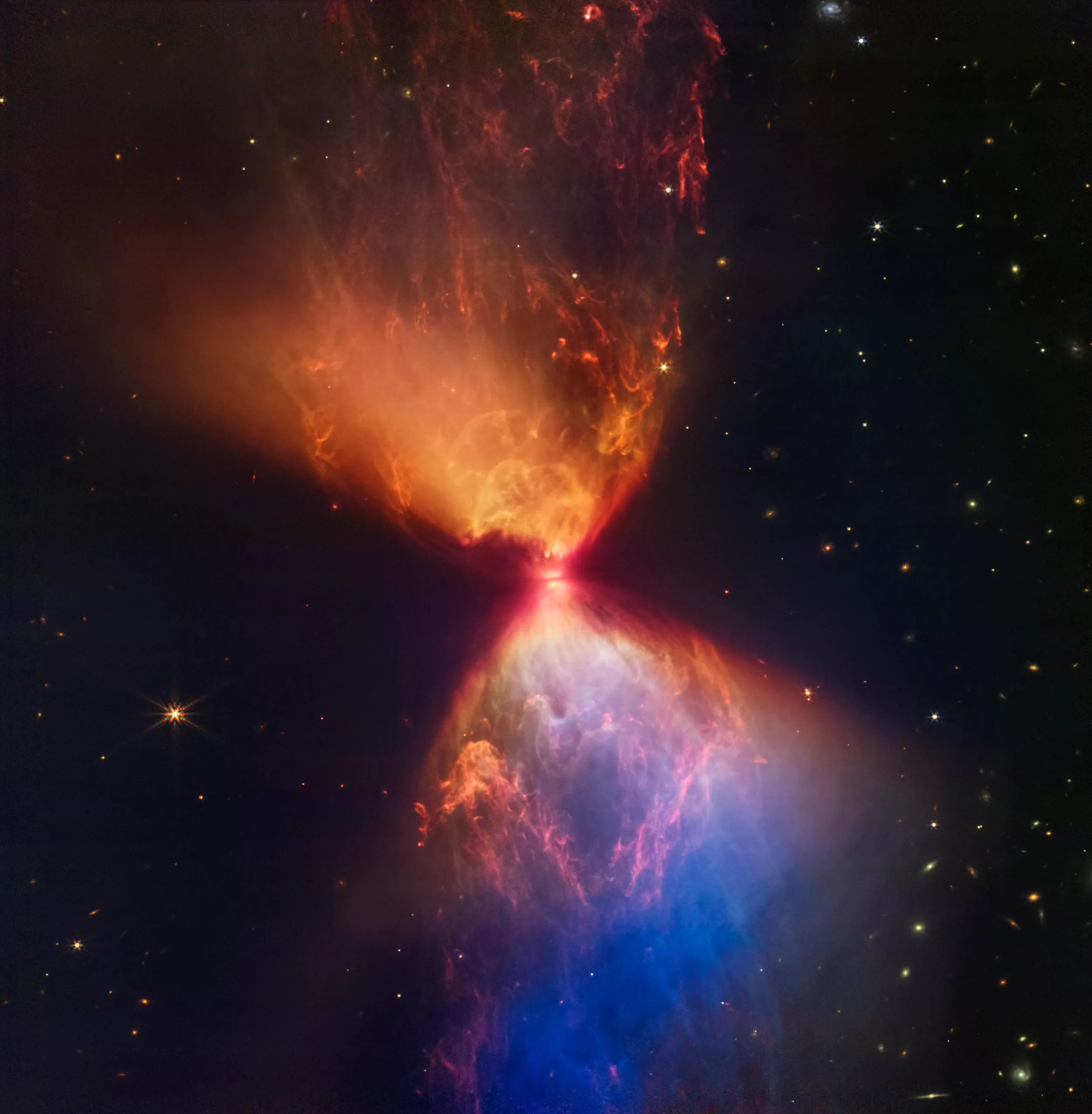 Webb Telescope Captures Protostar Creating Mesmerizing 'Hourglass' of Light - Vimarsana News