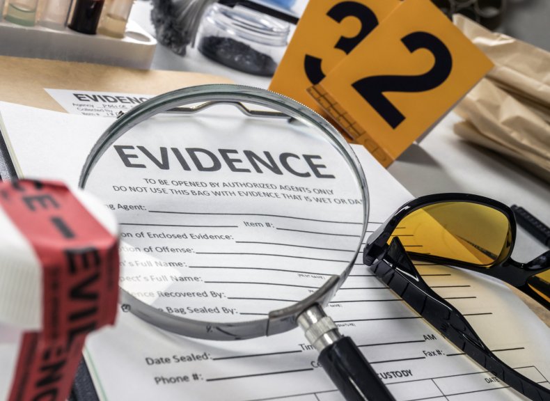 magnifying glass evidence sheet
