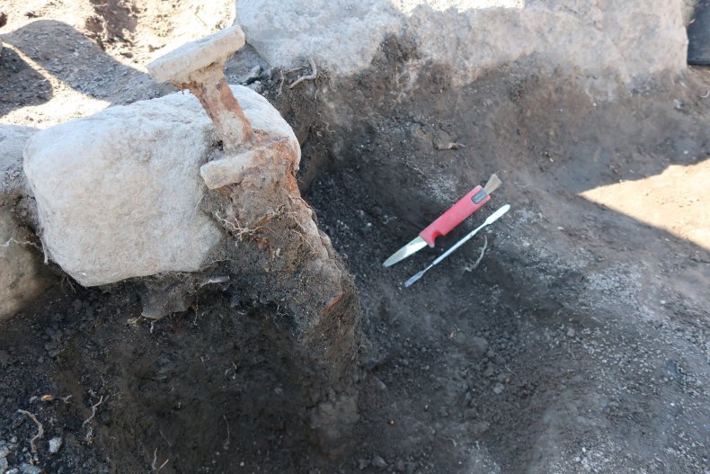 VIking sword in stone