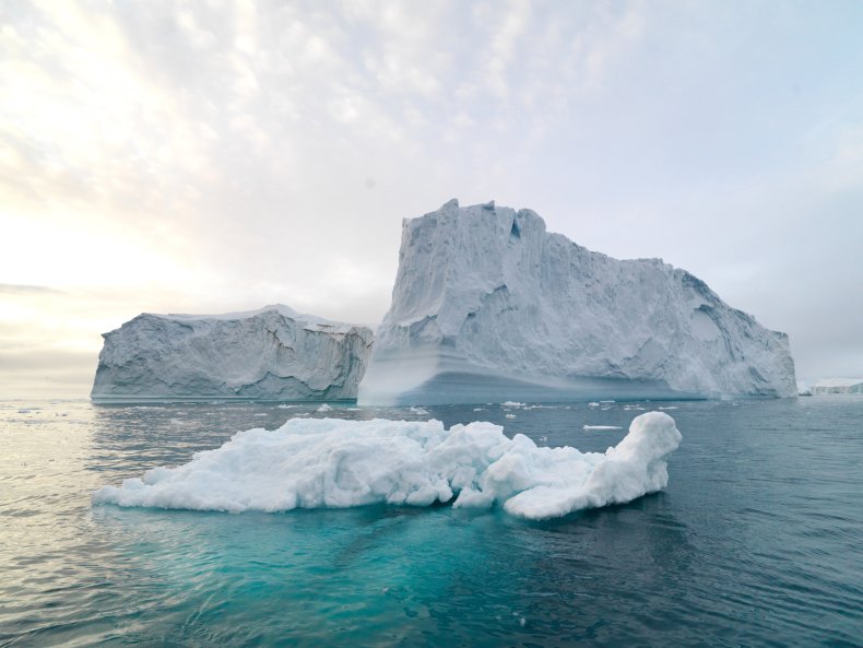 Icebergs in the Arctic
