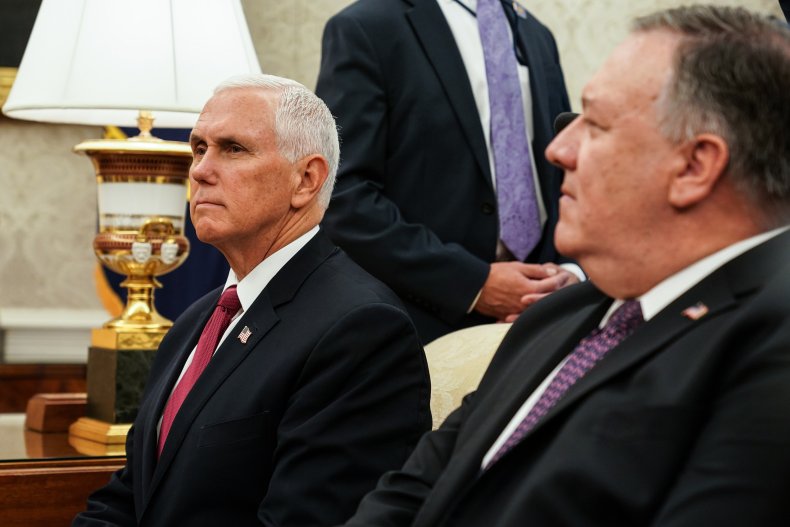 Pompeo, Pence take punches at Trump