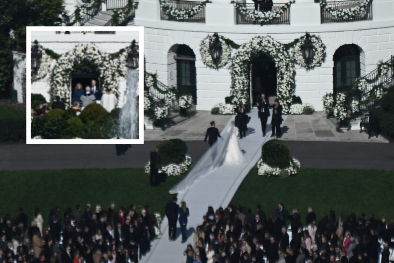 Naomi Biden's wedding at the White House pictured