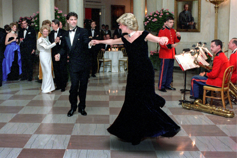 Princess Diana and John Travolta, 1985
