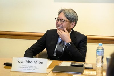 Honda CEO Toshihiro Mibe Honda CEO Toshihiro Mibe