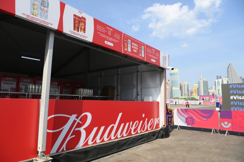 Budweiser giving beer to World Cup champions