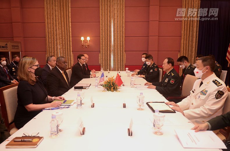 Lloyd Austin Meets China's Wei Fenghe