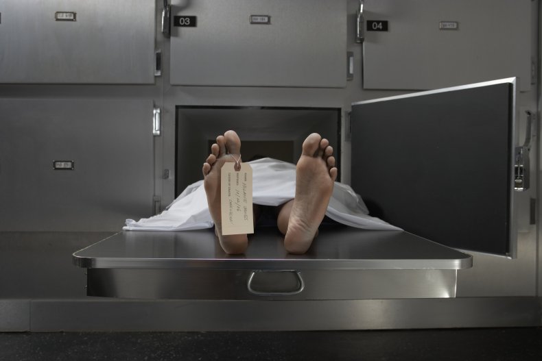 body in a morgue