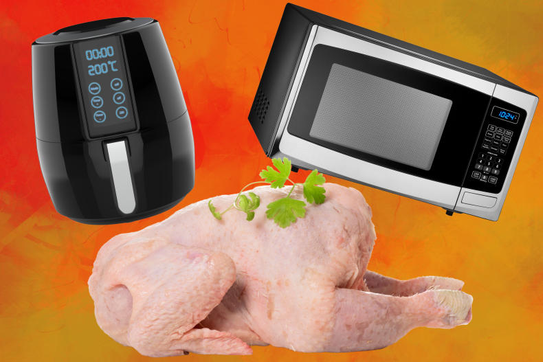 Turkey cooking with air fryer and microwave