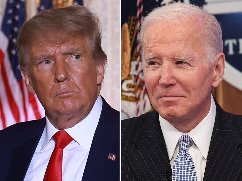 Comp image, Trump and Biden
