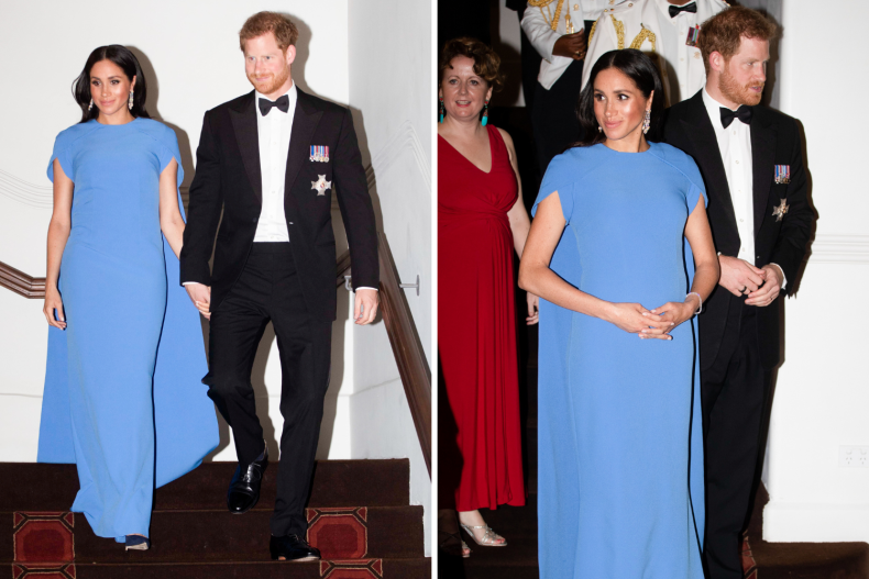 Meghan Markle Fiji Visit Cape Dress