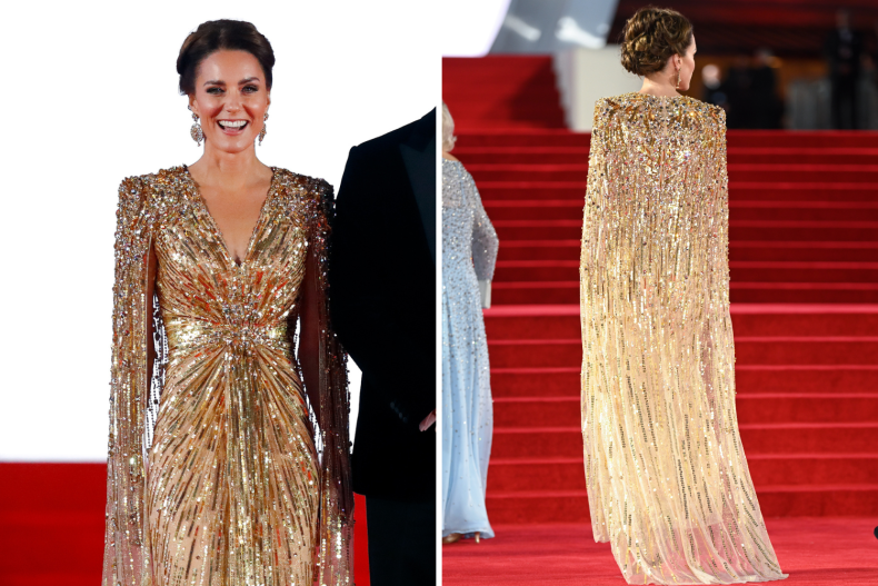 Kate Middleton James Bond Cape Dress