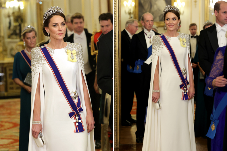 Kate Middleton State Banquet Cape Dress