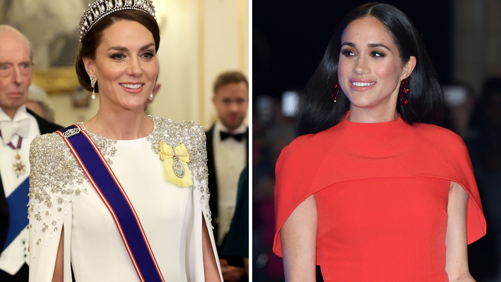 Who Copied Who? Meghan Markle, Kate Middleton Cape Dresses Debated by Fans - Newsweek (Picture 1)