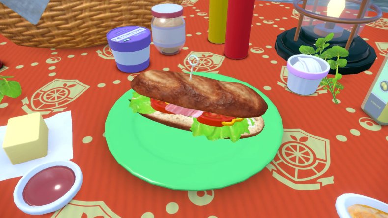 Pokemon Scarlet Sandwich recipe