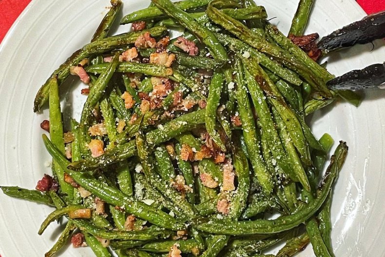 Green beans with pancetta