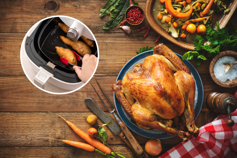 Thanksgiving sides prepared in air fryer