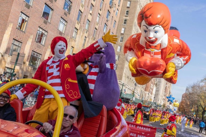McDonald's Thanksgiving Parade float