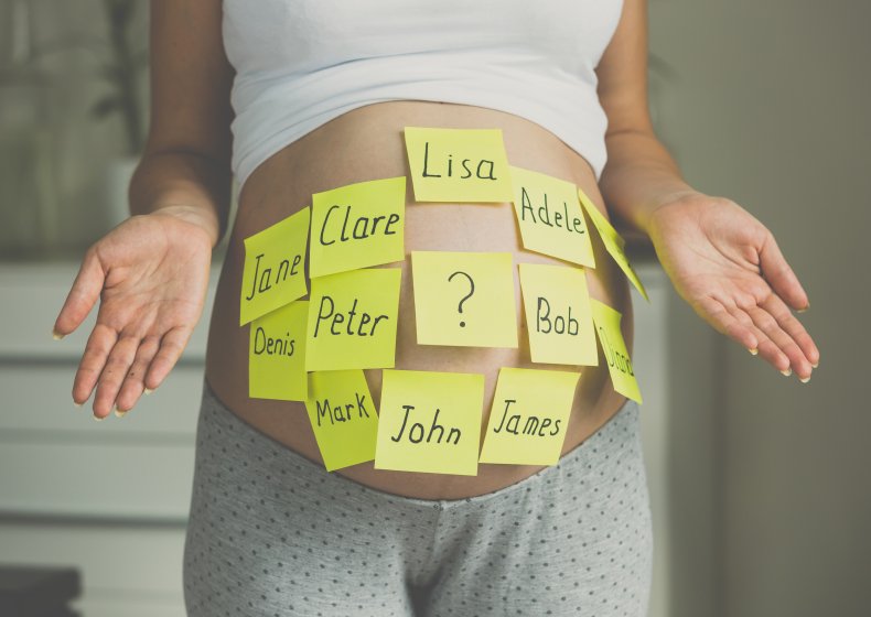 Pregnant woman baby names 