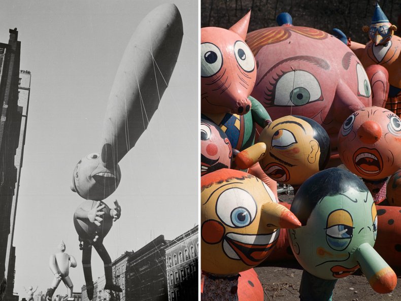 Comp Photo of Vintage Macy's Parade Balloons