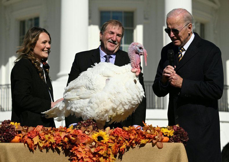 Joe Biden Pardons a Turkey