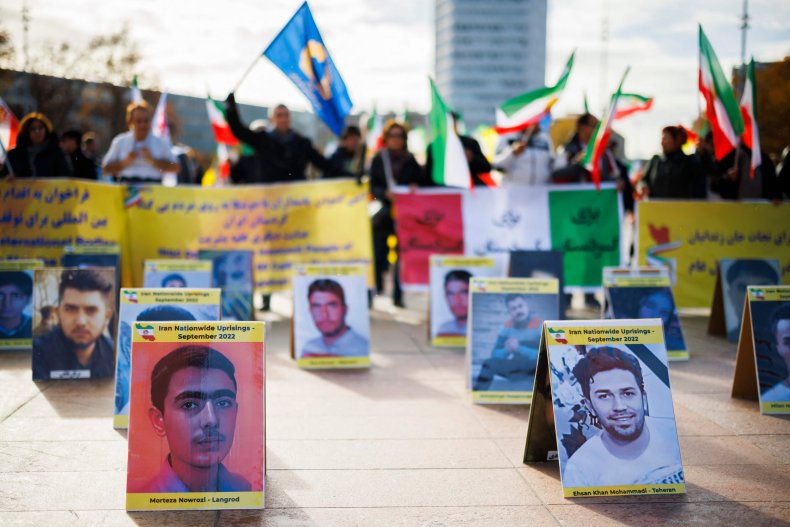 Iran protests in Geneva
