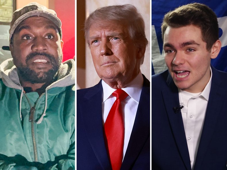 Comp Photo, Kayne West, Trump and Fuentes