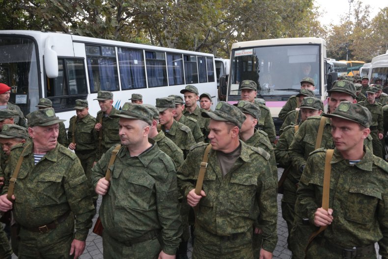 Reservists in Crimea