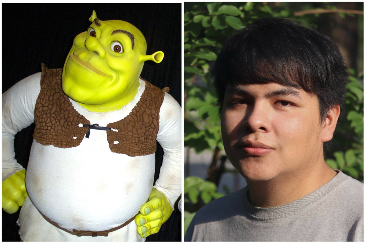 Split of Shrek and Franky Campuzano