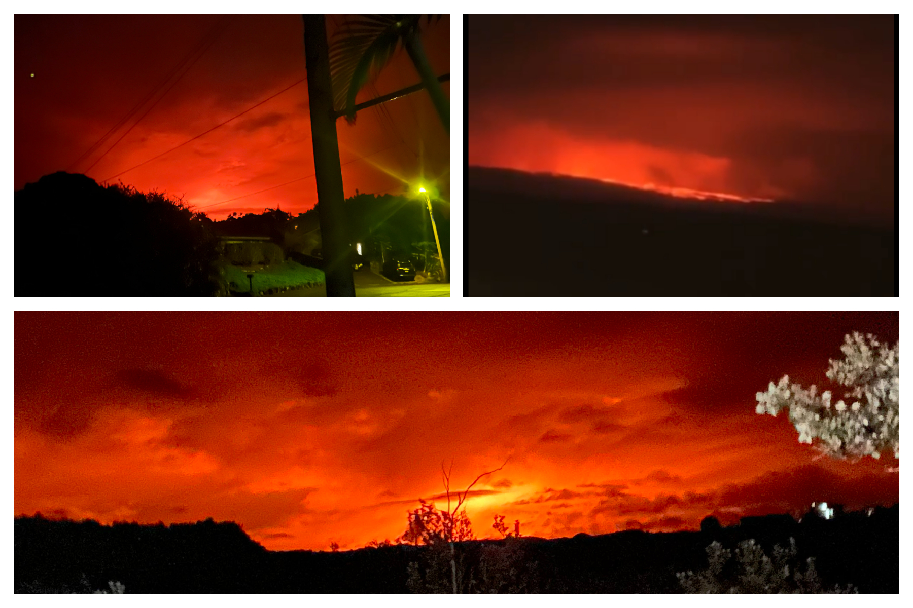 Mauna Loa Photos and Video Show Sky on Fire as Lava Pours From Summit ...