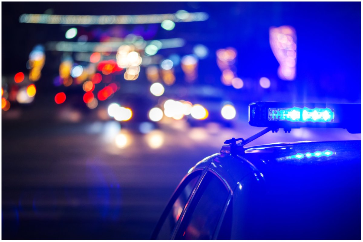 Stock image of police car