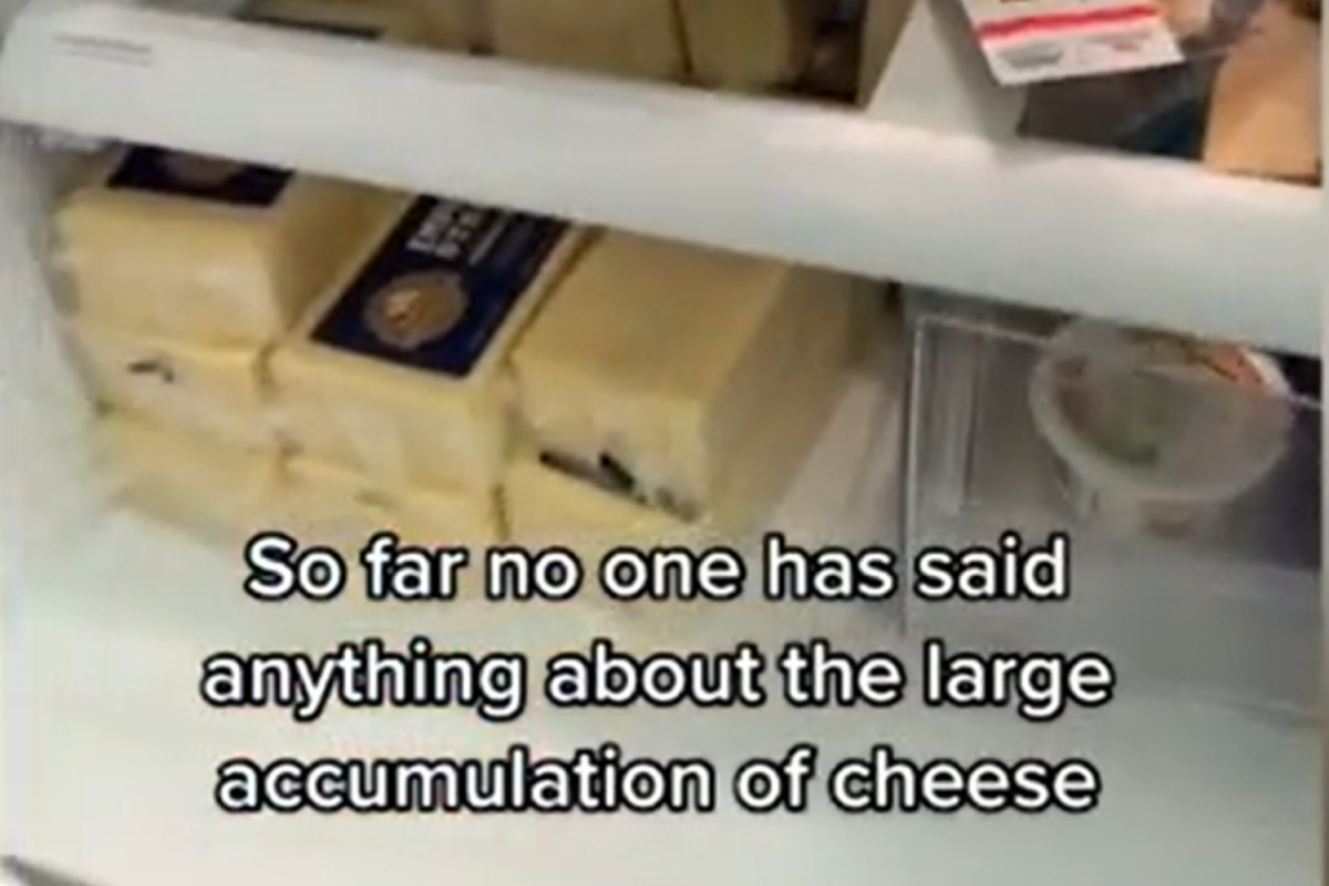 Cheese in the fridge