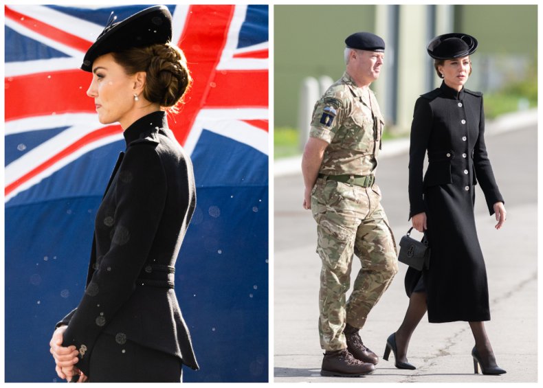 Princess of Wales meets military personnel