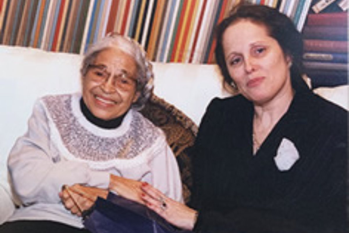 H. H. Leonards with Rosa Parks