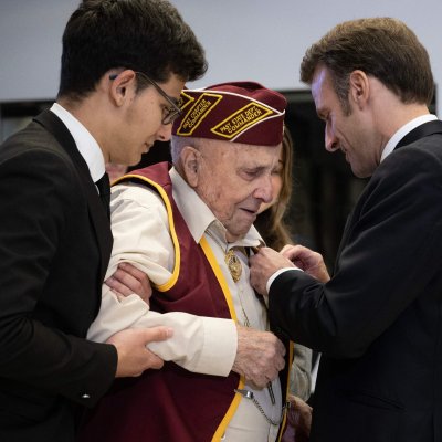 Macron WWII Veterans Macron WWII Veterans