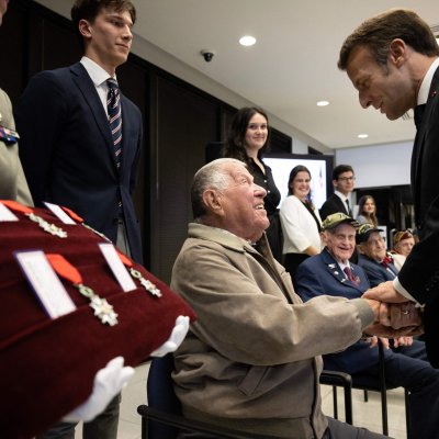 Macron and World War II Veterans Macron and World War II Veterans