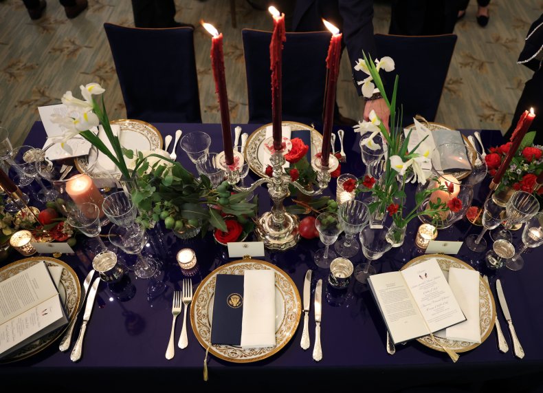 Media preview for state dinner