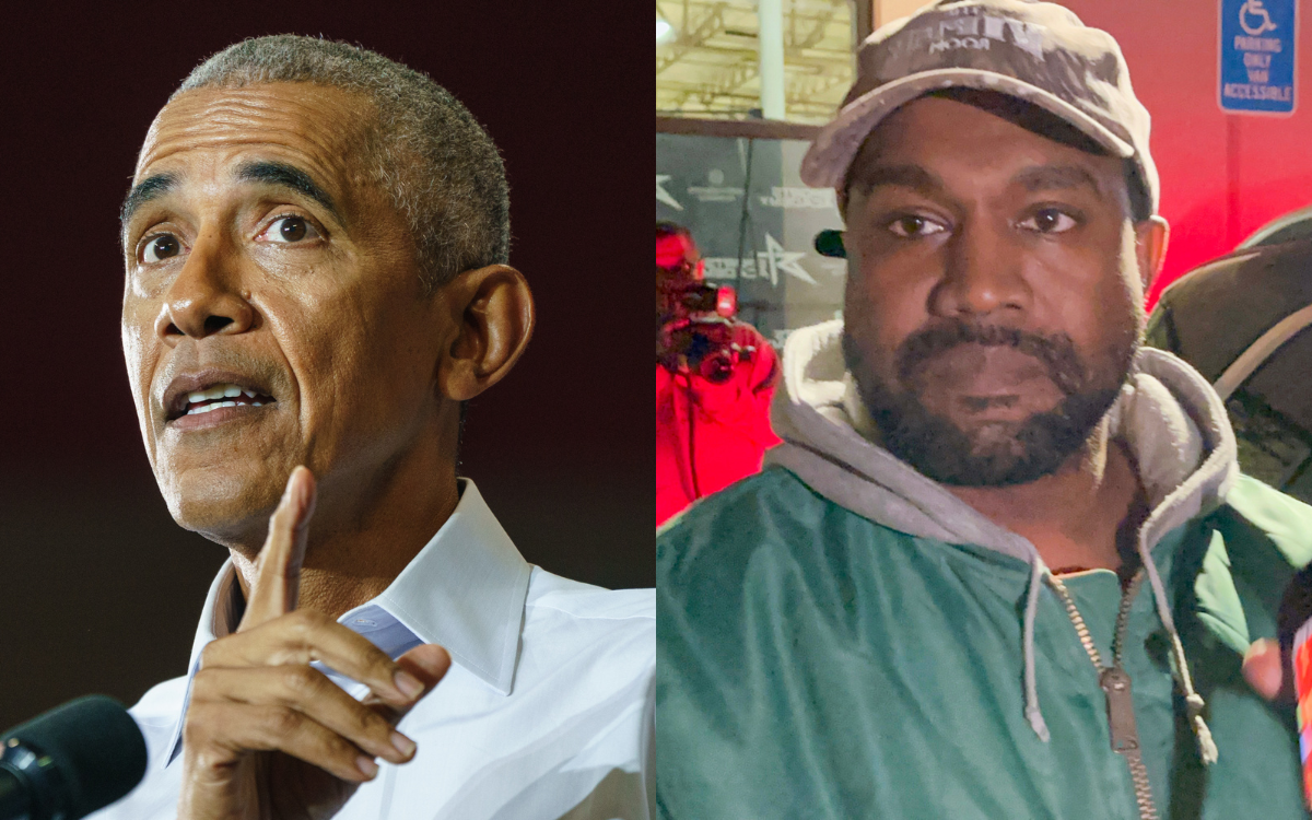President Barack Obama and Kanye West.