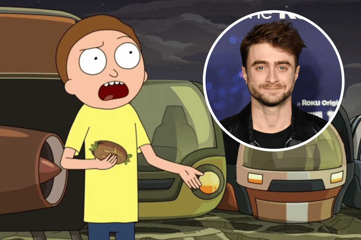 Morty and Daniel Radcliffe