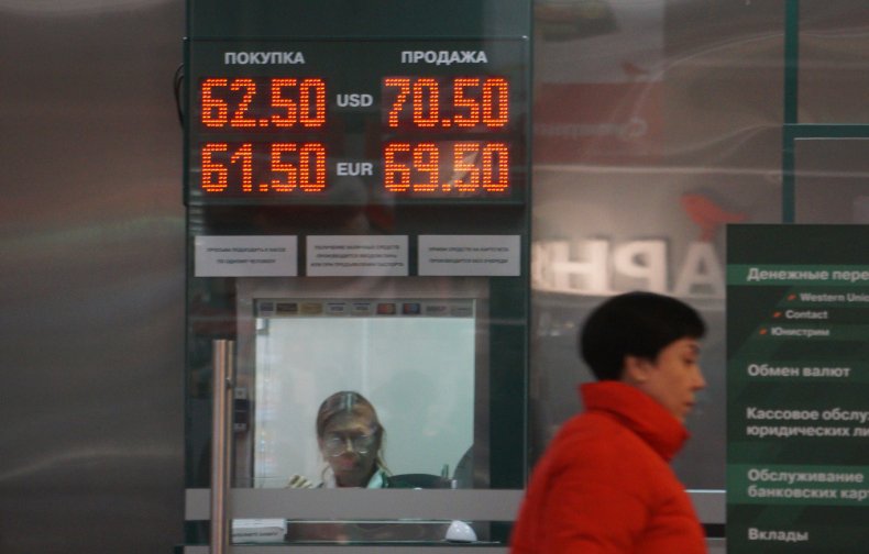 Moscow currency exchange