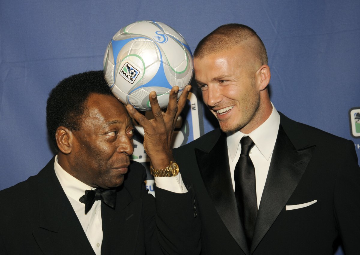 Pele and David Beckham