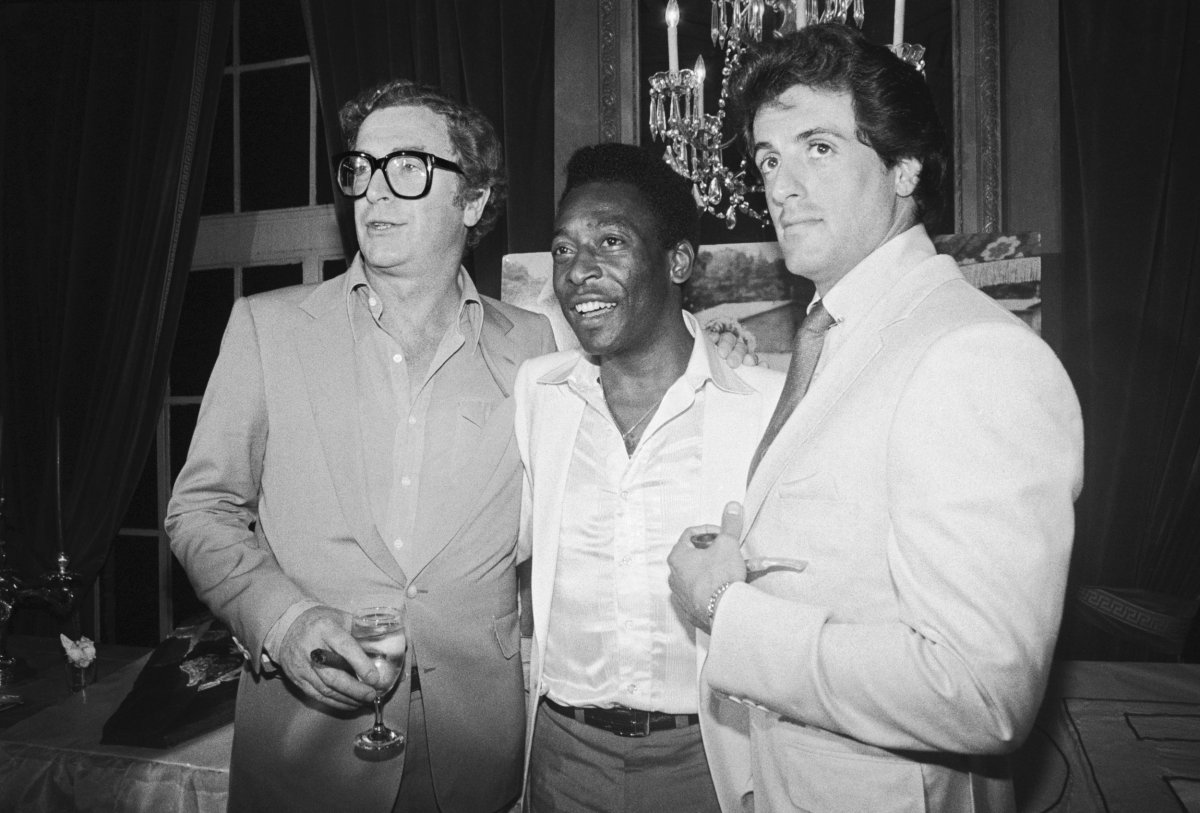 Pele, Michael Caine and Sylvester Stallone