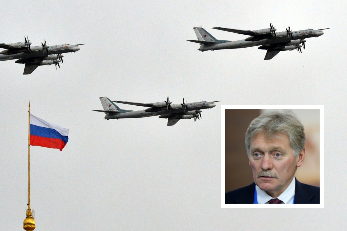Russian TU-95 planes with Dmitry Peskov 