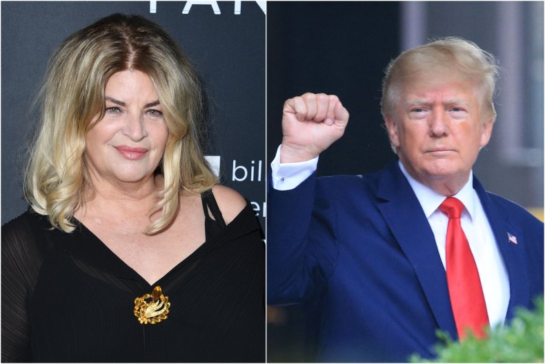 Kirstie Alley and Donald Trump