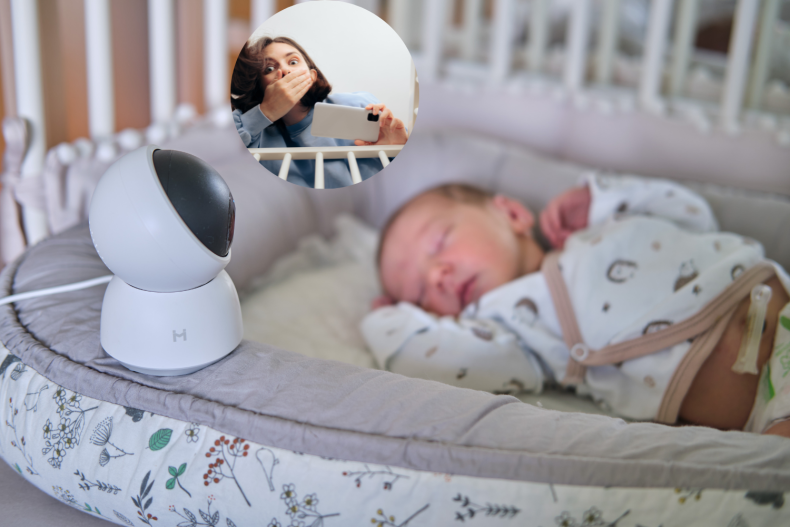 Mom Has Split-Second Reaction After She 'Saw Someone' on the Baby Monitor